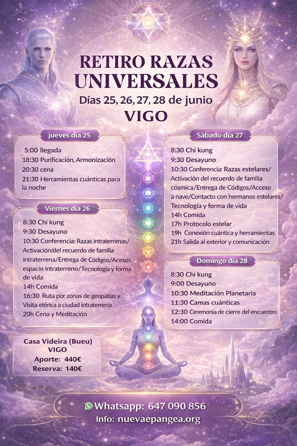 Retiro Razas Universales - Vigo 25-28 Junio 2026